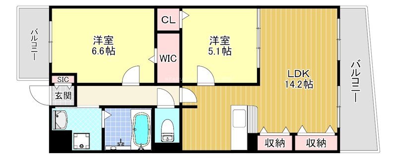 ブリックヤードの間取り写真