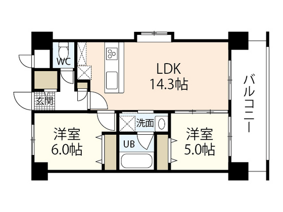 SunCrest西崎の間取り写真