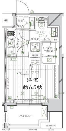 レガリス品川南大井パークサイドの間取り写真