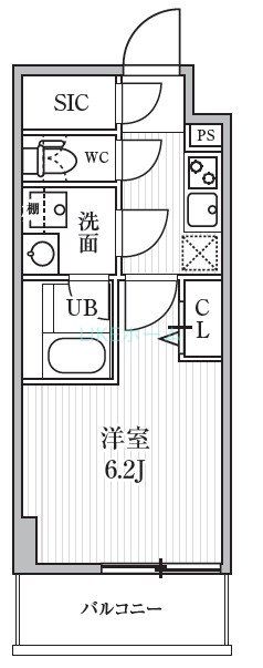 S-RESIDENCE船橋alesiaの間取り写真