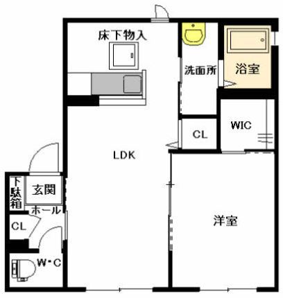 熊本市電健軍線 河原町駅 徒歩10分 2階建 築17年の間取り写真