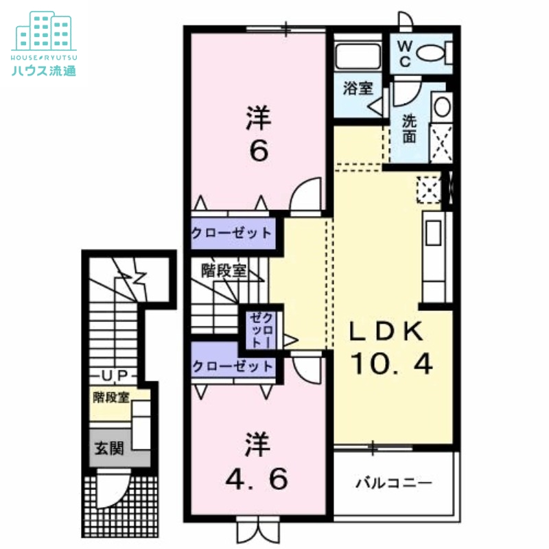 グリーンヒル三城 Dの間取り写真