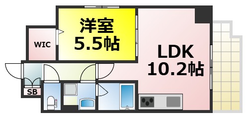 ノーブルスクエア新町の間取り写真