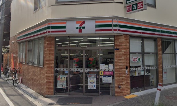 コンビニ　セブン-イレブン 大阪高津2丁目店（コンビニ）まで50m