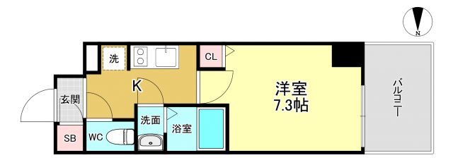 TOPAZ江坂の間取り写真