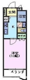 ＪＲ鹿児島本線 西熊本駅 徒歩2分 8階建 築26年の間取り写真