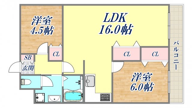 ヴォートセレストの間取り写真