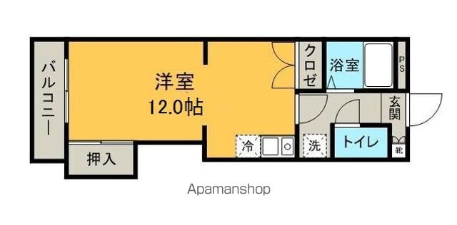 ＪＲ鹿児島本線 箱崎駅 徒歩5分 8階建 築37年の間取り写真