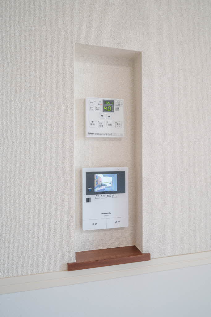 セキュリティ　モニター付きインターホンで防犯性◎