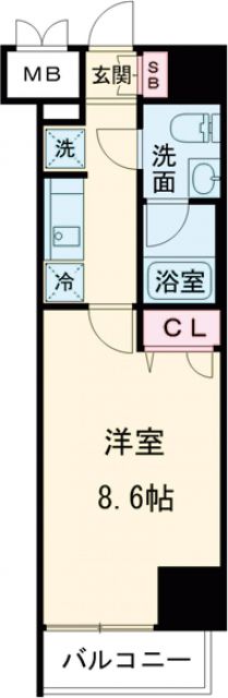 GENOVIA南千住IXskygardenの間取り写真