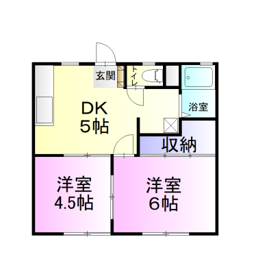 桧原ハイツの間取り