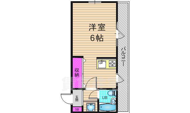 リバティ西陣の間取り