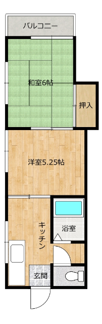 鹿嶋市大字国末のアパートの間取り