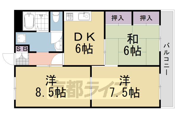 エバーグリーン嵐山の間取り