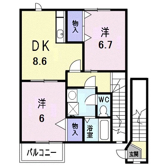 シェーン・バッハの間取り