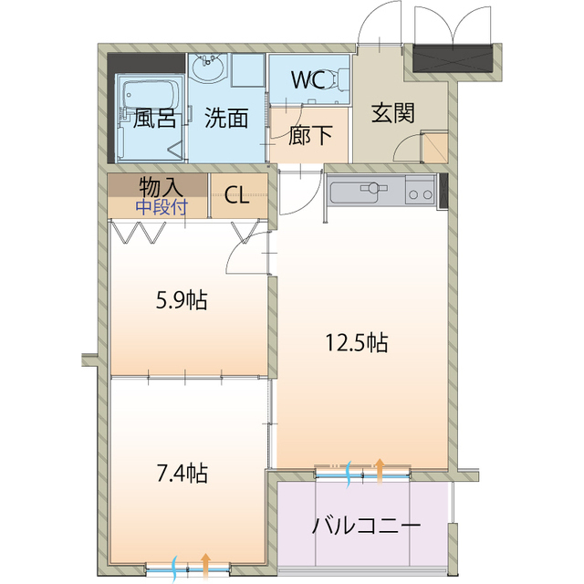 プレステージの間取り