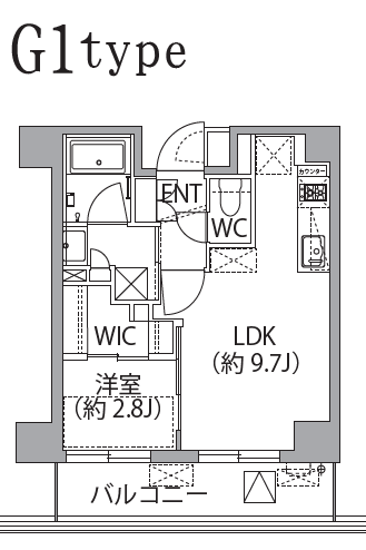 板橋区坂下のマンションの間取り