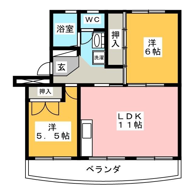 サニーコートマンションの間取り