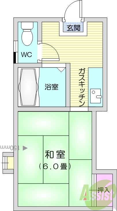 ホワイトキャッスル1番館の間取り