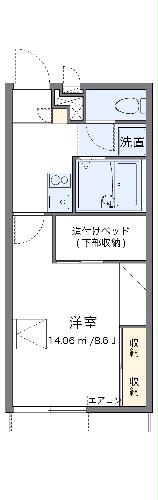 レオパレスアドヴァンテージの間取り