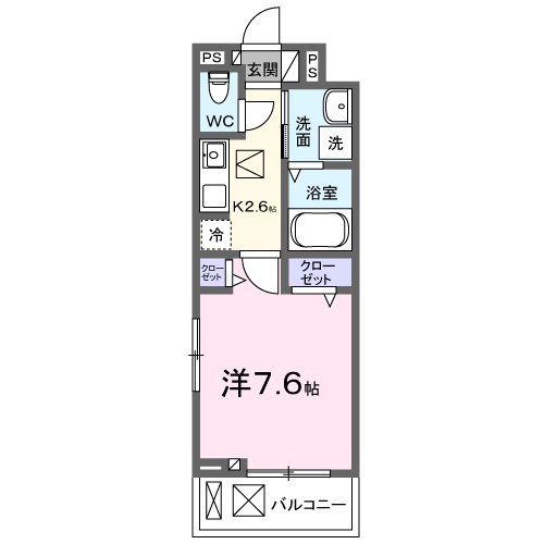 日高市大字原宿のアパートの間取り