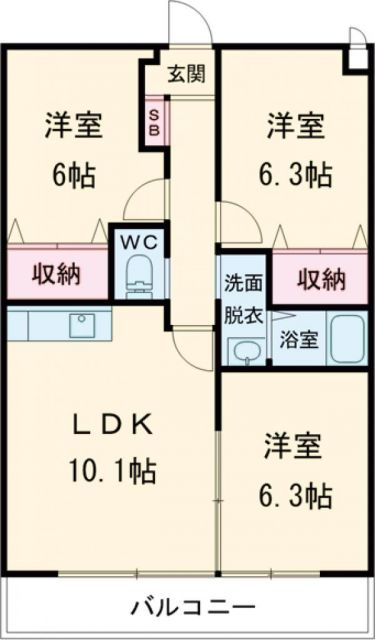 ボアソルチの間取り