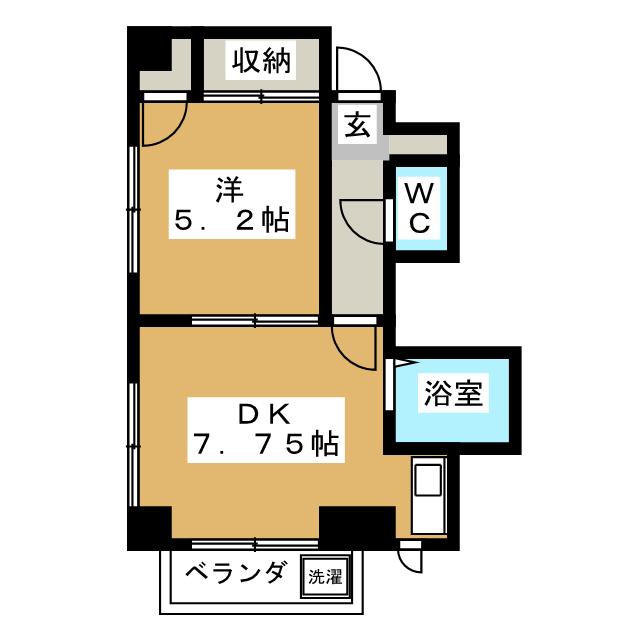 イソゴフラットの間取り