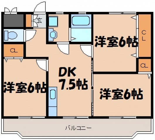 ＳＹコートマンションの間取り