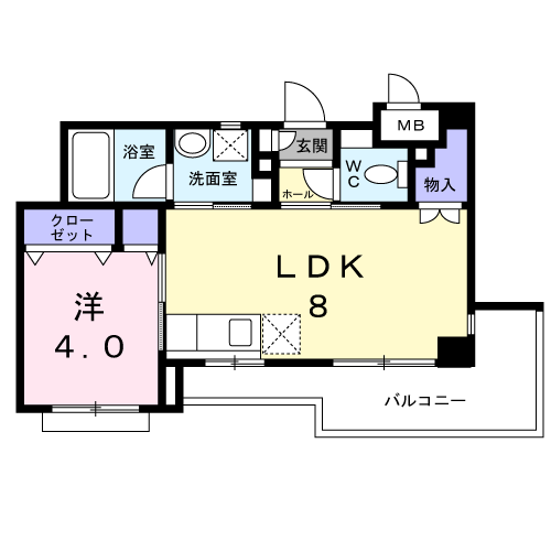 エムステージ藤崎宮の間取り