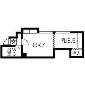 コーポ大国の間取り