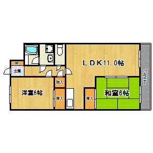 メゾンノール加島の間取り