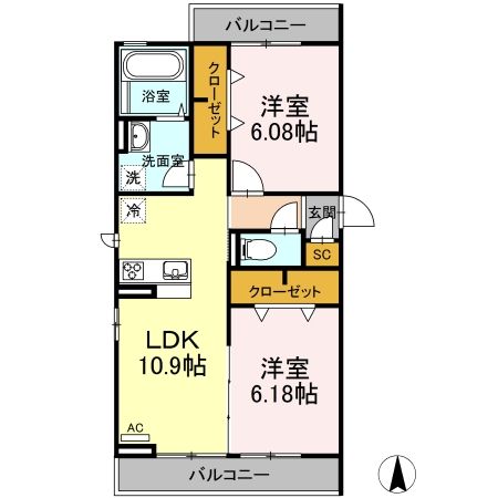 エスポワールの間取り