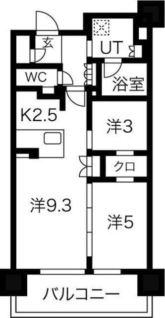 【ローレルアイ名駅東の間取り】