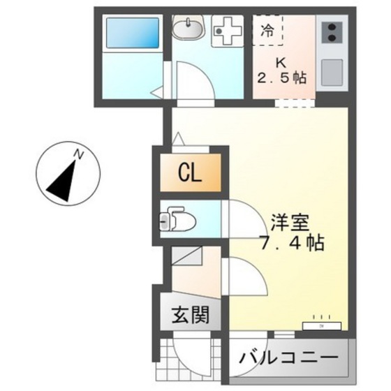 フルール宮内の間取り