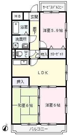 マジェステートの間取り