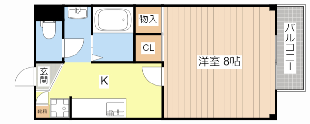 彦根市鳥居本町のアパートの間取り