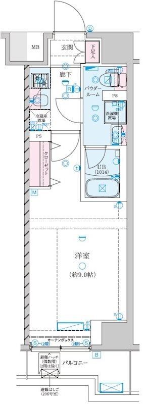 ジェノヴィア新子安の間取り