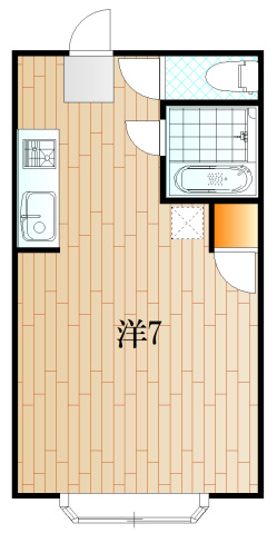 下関市形山みどり町のアパートの間取り