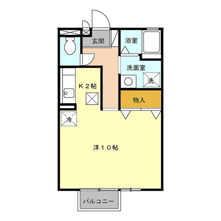 アパートメント・シマカの間取り