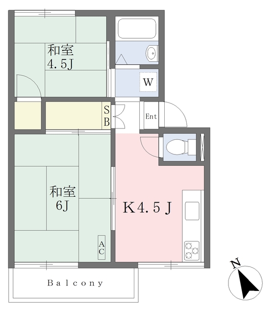 パインヒル東生田の間取り