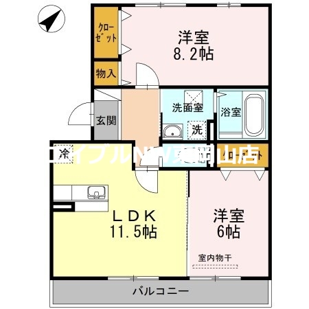 シャン・ヴィラージュの間取り