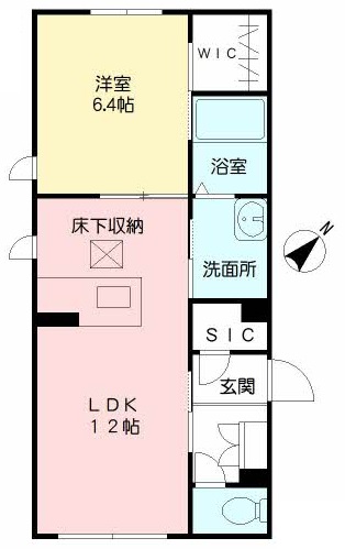 ＪＲ指宿枕崎線 谷山駅 徒歩10分 2階建 築7年の間取り写真