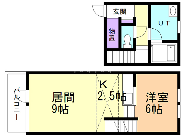 Ｎ．Ｍ．Ｓ　Ｂ棟の間取り