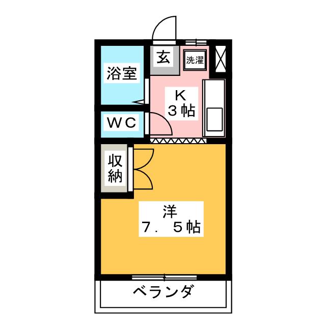 リアナ岐阜弐番館の間取り