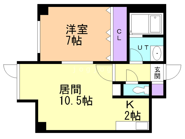 札幌市西区山の手三条のマンションの間取り