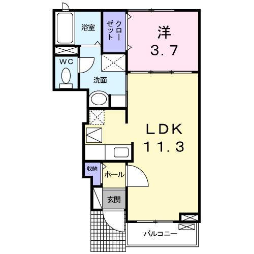 カーサ　ラピタの間取り