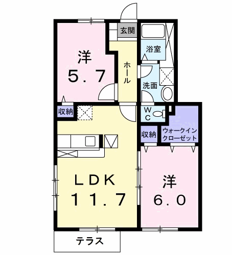 サウスグローブIIの間取り