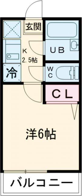 ベルドーラ一之江Ｄの間取り