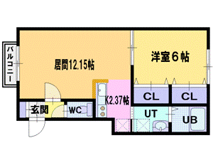 プラザ文教台Ｃの間取り