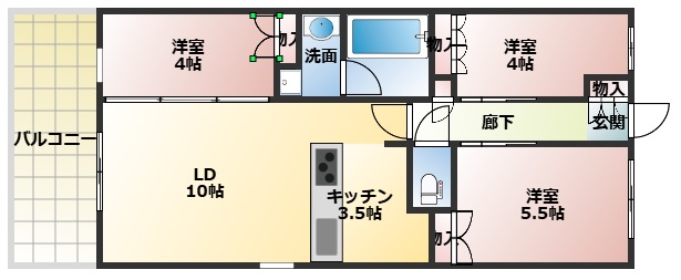 アーバンパーク淡路の間取り